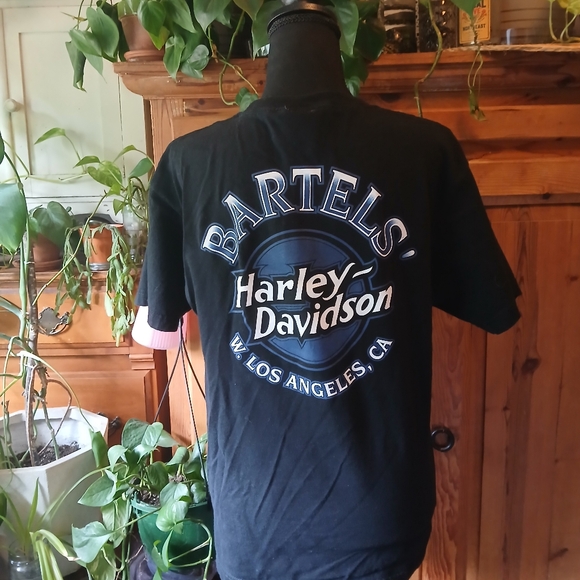 Vintage Harley-Davidson Black Biker Graphic Tee West LA , CA Size Medium - Picture 13 of 14